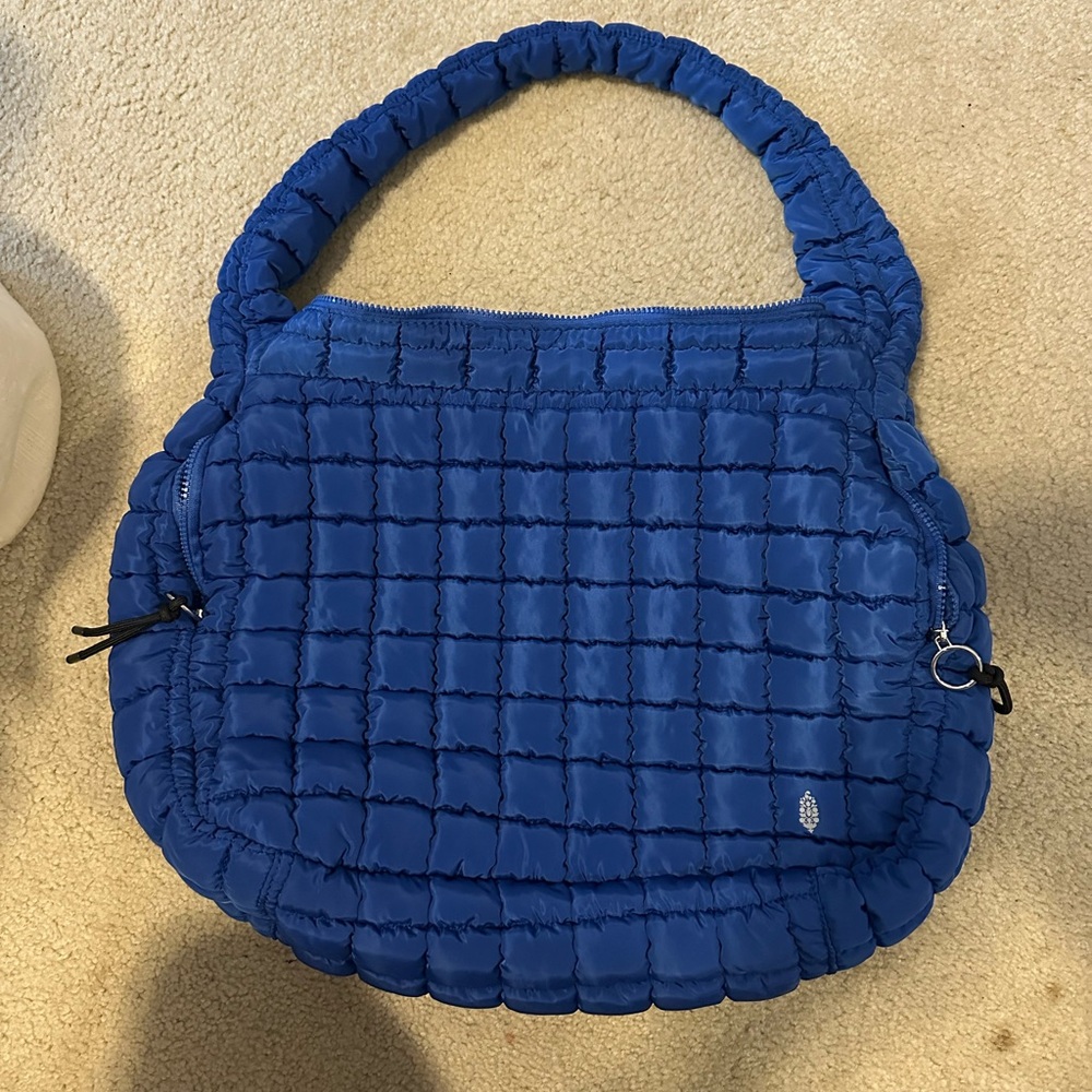 Free People Movement Quilted Carryall in Lapis Blue